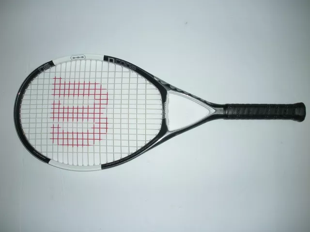 Why are tennis rackets generally hoop-shaped?